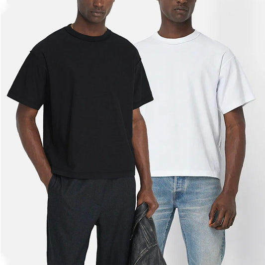 Men's Heavyweight Cropped Boxy T-Shirt